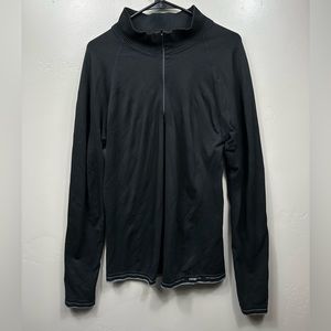 Patagonia Capilene 1/4 Zip Sweater Size Large - Black